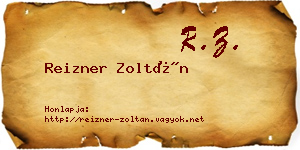 Reizner Zoltán névjegykártya